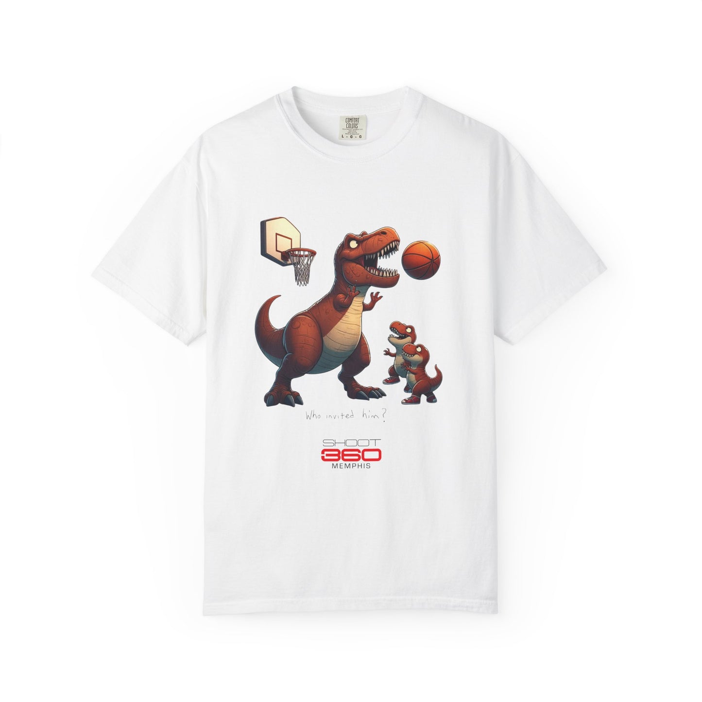 Basketball Dinosaur Basketball T-Shirt, Fun for Kids and Adults, Ideal for Birthdays, Family Gatherings, Casual Everyday Wear, Cool Graphic Tee