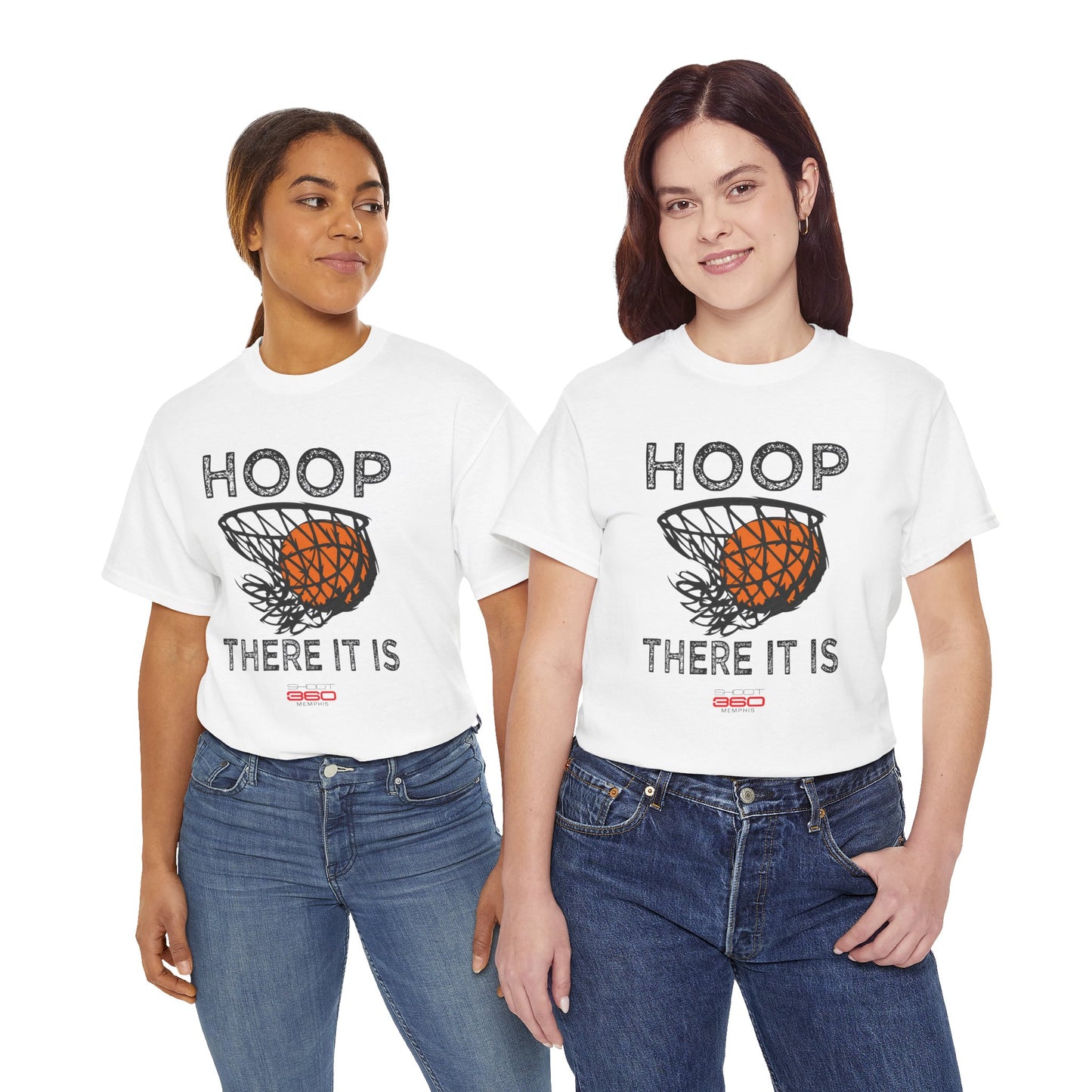 Hoop there it is Unisex Tee, Casual Sportswear, Gift for Athletes, Comfortable Everyday Wear, Ideal for Game Day, Funny Sports Humor Shirt