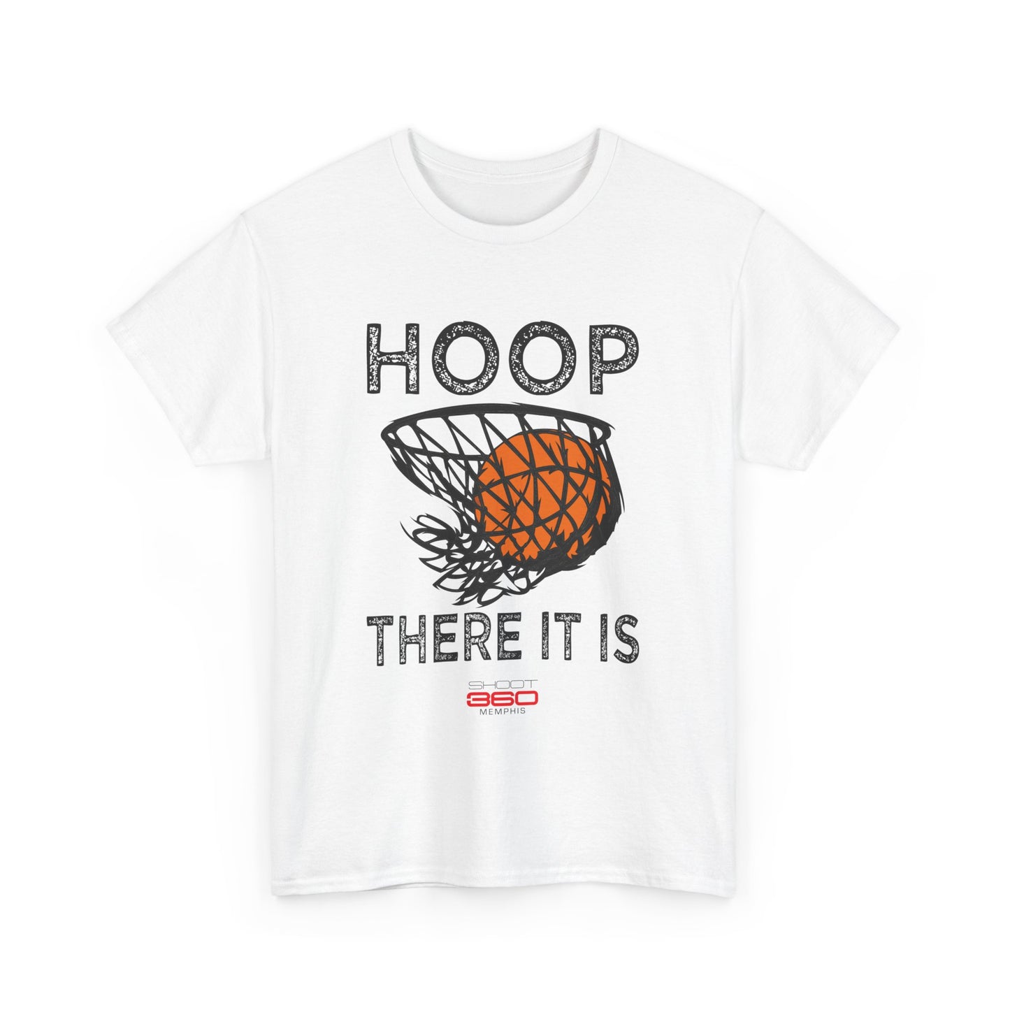 Hoop there it is Unisex Tee, Casual Sportswear, Gift for Athletes, Comfortable Everyday Wear, Ideal for Game Day, Funny Sports Humor Shirt